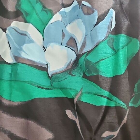 Lord & Taylor Black Floral Maxi Skirt With Petticoat - Picture 13 of 16